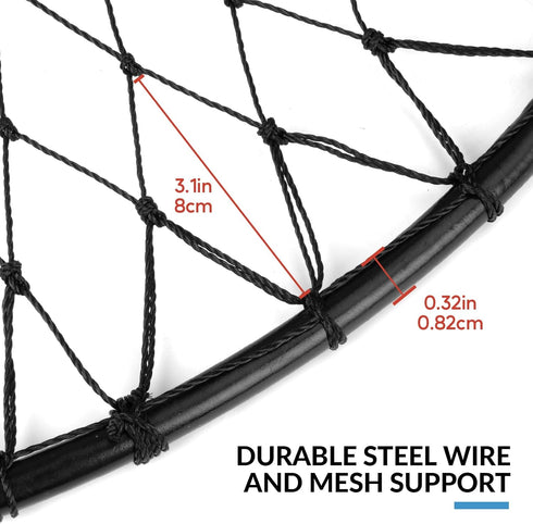 30" 4.4/9.5lb, 36 QualyQualy Crab Ring Trap, Heavy Duty Crab Nets Crab Net for Crabbing Pier with Fishing Buoy & Tarred