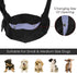 Pet Dog Sling Carrier, Small Dog Cat Travel Bag with Adjustable Strap, Hands-Free Papoose Bag, Black (up to 12 lbs)