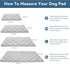 Dog Crate Mat 2 Pack, Soft Anti-Slip Dog Bed for 42" Crate, Machine Washable, Grey, 42" x 28"