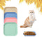 Whisker Fatigue Relief Cat Bowl, 6 Inch Shallow Dish for Cat Wet Feeding, Small Pet Plate for Kittens and Short Legged