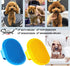 Dog Grooming Brush, Pet Shampoo Bath Brush with Adjustable Ring Handle for Long & Short Haired Dogs, 2pcs