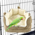 QBLEEV Bird Nest House Winter Warm Bed for Cage, Hanging Hammock Snuggle Hut Tent for Parrot Accessories