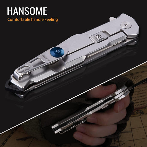 men,14C28N Lock,G10 p108 Tactical Folding Pocket Knife for Stainless Steel Blade,Frame Handle,EDC Small Camping Knives