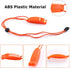 JULBEAR 6PCS Safety Survival Whistles with Adjustable Reflective Lanyard, Emergency Plastic Whistle for Marine Use