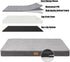 Patas Lague Orthopedic XXL Dog Bed, 48''X30'', Egg Crate Foam, Waterproof Removable Washable Cover, Big Large Dog Bed,