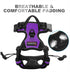 BARKBAY No Pull Dog Harness, Front Clip Heavy Duty Reflective Easy Control Handle for Large Dogs (Purple, S)