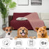 1 Piece68"x82",Burgundy+Pink SPXTEX Dog Bed Cover Washable Pee Pads Dog Blankets for Puppy Large Dog Cat,Sofa