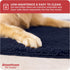 My Doggy Place Navy Blue Microfiber Dog Mat for Muddy Paws, 18" x 24" - Quick-Drying Non-Slip Cleaning Mat