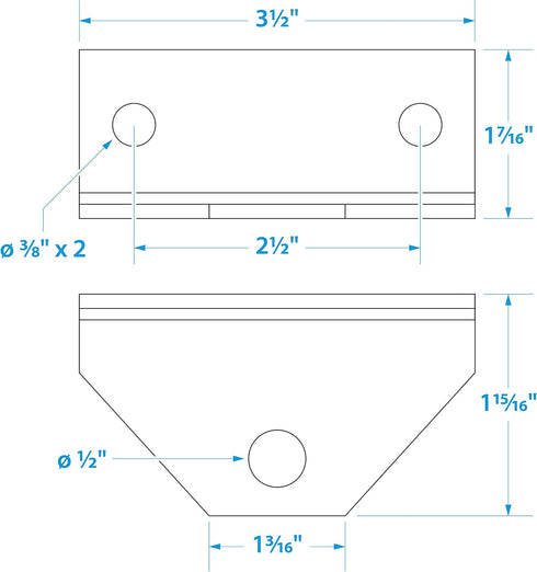 Seachoice Replacement Angle Bracket for Boat Trailer, Swivel Bolster Bracket, 11 Gauge Galvanized Steel, Silver