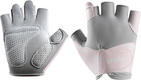 Mealah Workout Exercise Gloves for Women - Breathable Lightweight Fingerless Gym Gloves for Weightlifting Cycling