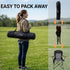 350 LBS FAIR WIND Oversized Fully Padded Camping Chair, Heavy Duty Quad Fold Chair Arm Chair Support with Cup Holder