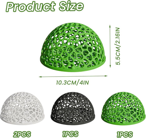 Wzttdm 4 PCS Shrimp Dome Hide, Aquarium Shrimp Cave Hideout, Shrimp Hides for Aquarium Small Fish Guppy Shrimp Habitat