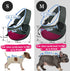 Anti-Pinch Hair Dog Sling Carrier - Adjustable Breathable Mesh Sling Bag for Small Dogs & Cats (S - Up to 4 lbs, Pink -