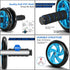 TOMSHOO AB Wheel Roller Kit with Push-Up Bar, Knee Mat, Jump Rope, Hand Gripper for Home Gym