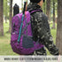 G4Free 45L Waterproof Hiking Travel Backpack with Rain Cover, Outdoor Camping Daypack for Men and Women
