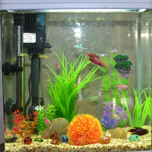 POPETPOP Floating Rocks for Aquarium Resin Aquarium Decorations : Floating Moss Rocks Aquarium Stone Artificial Suspended Rock Ornament Landscape for Fish Tank Decor