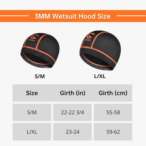 Intbost 3mm Swimming Diving Hood Neoprene Wetsuit Beanie Winter Hat for Men Women Keep Warm Stretchy Wetsuit Cap