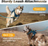 BARKBAY Service Dog Vest | Tactical Dog Harness for Medium Large Dogs | No Pull, Adjustable, Reflective, Legion Blue, L