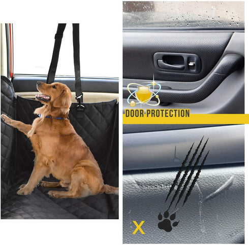 Hammock, 100% Vailge X-Large Dog Car Waterproof with Mesh Window, Scratch Prevent Anti-Slip Car Seat Covers for Back