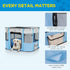Avont Portable Dog Cat Playpen, Foldable Pop Up Pet Play Pen Travel Crate with Floor and Mesh Door Top for Indoor