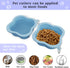 Dog Bowls Pet Collapsible Bowl Slow Feeder Outdoor, Dog Travel Bowls Portable Foldable Cat Water Dish Bowl for Pets Walking Parking Camping (Blue)