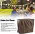 190T 86x48x79cm, Fdit Outdoor Beverage Cart Cover, Polyester Taffeta, Rolling Cooler Cart Cover for Patio Party