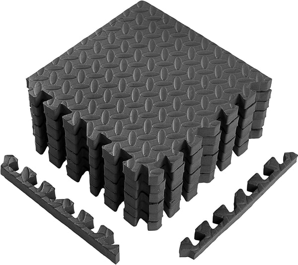 Arrowbash 12x12x1 Inch EVA Thick Interlocking Foam Floor Tiles Puzzle Exercise Mat