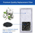 12Pcs Charcoal Water Filter Replacement - Compatible with Pioneer Pet Water Fountain Drinker Bowl Raindrop