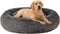 MFOX Calming Dog Bed for Medium and Large Dogs, Faux Fur Donut Cuddler, Sizes L/XL/XXL/XXXL, Up to 100 lbs