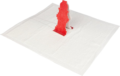 Rocky and Maggie's Pop-Up Pee Pad, Pack of 50, Hydrant Target for Male Puppies and Dogs, No Need for Holders or Trays