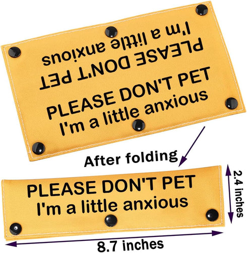 Please Don’t Pet I'm a Little Anxious Dog Leash Wrap Anxious Dogs Leash Sleeve (Little Anxious sleeve)