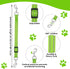 2PCS Reflective Dog Safety Collar Clips, Adjustable Nylon Pet Collar Connector (Green, Pink)
