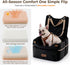 3 2 4"+2", 2 ZOMISIA Elevated Dog Car Seat for Medium Dogs, Adjustable Heights with Egg Crate Foam Boosters Dual-Sided