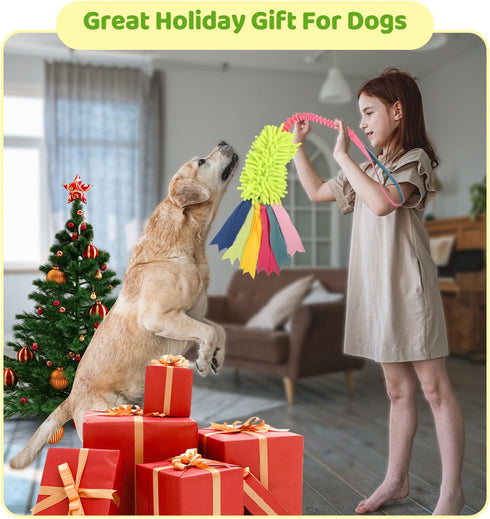 Dog Tug Toys for Aggressive Chewers, Strong Squeak Rope Toy for Large Dogs, Ideal for Training and Play