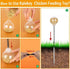 Kalekey 2 Pack Chicken Feeding Toy, Chicken Enrichment Toys with Spring and Ground Stake, Chicken Treat Dispenser Peck