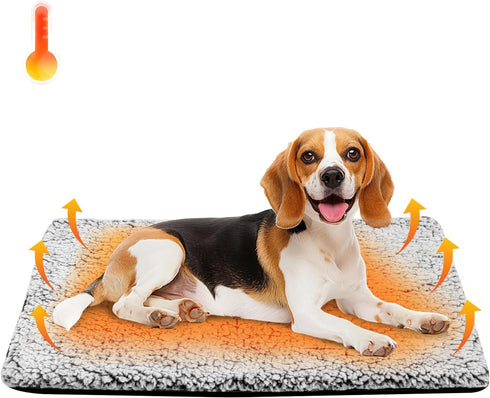 WONONE Self Warming Pet Pad, Super Soft Thermal Dog Crate Bed Pad for
