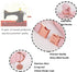 DOGWONG Adjustable Cotton Dog Collar with Bow, Pink Durable Puppy Collar for Small Medium Large Dogs