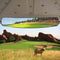 HKOO 16.5" Extra Wide Golf Cart Rear View Mirror, 180 Degree Panoramic Fit for EZGO Club Car Yamaha