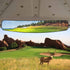 HKOO 16.5" Extra Wide Golf Cart Rear View Mirror, 180 Degree Panoramic Fit for EZGO Club Car Yamaha