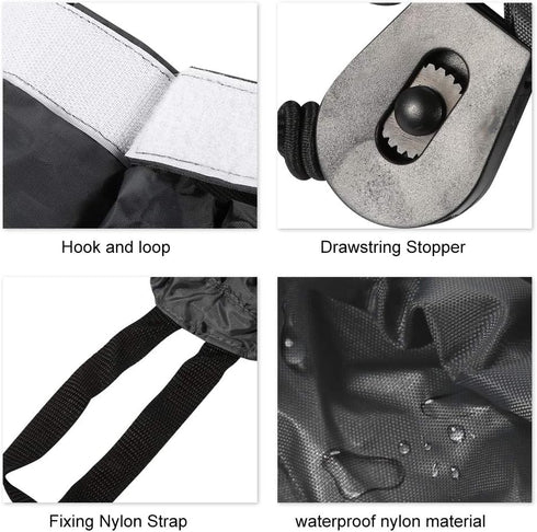 GOTOTOP Kayak Spray Skirt, Universal Adjustable Nylon Waterproof Cover Water Sports Accessory
