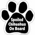 Imagine This Paw Car Magnet, Spoiled Chihuahua on Board, 5-1/2-Inch x 5-1/2-Inch