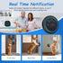 1000ft 60 Training(1 1 Soft Ring Blk Dog Bells to Go Outside - Wireless Dog Door Bell with Range, Melodies, LED