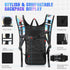 Hydration Backpack with 2L Bladder, Festival Rave Hydration Pack for Hiking, Biking, Festivals, Raves