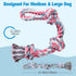 UPSKY 2 Pack Nearly Indestructible Dog Rope Toys for Medium to Large Breeds, Dental Chew Toys
