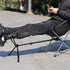 LSLANSOON Folding Attachable Footrest Leg Rest Camping Chair Accessories for Reclining Swing Chair Moon Chair Beach