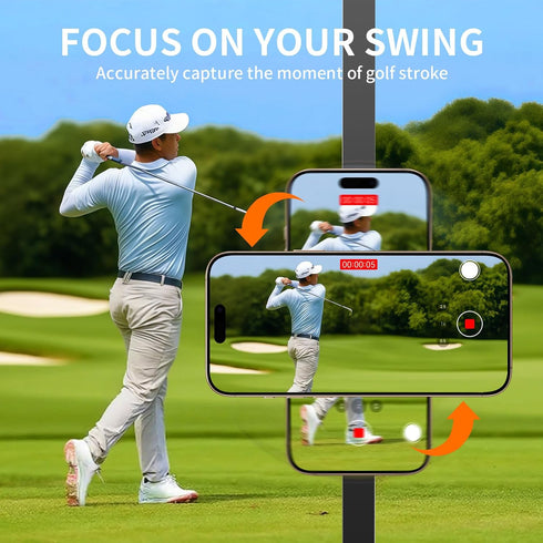 IJANPR Magnetic Golf Cart Phone Holder Mount, Magnetic Phone Holder for Gym, Compatible with All Phones, Golfing