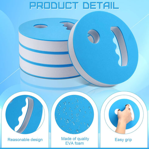 Hungdao 4 Pcs Water Exercise Discs, Water Weights for Pool Exercise, EVA Foam Equipment for Beginners
