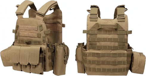 Tactical vest survival vest, adjustable outdoor safety protection hunting vest available for tactical vest cosplay