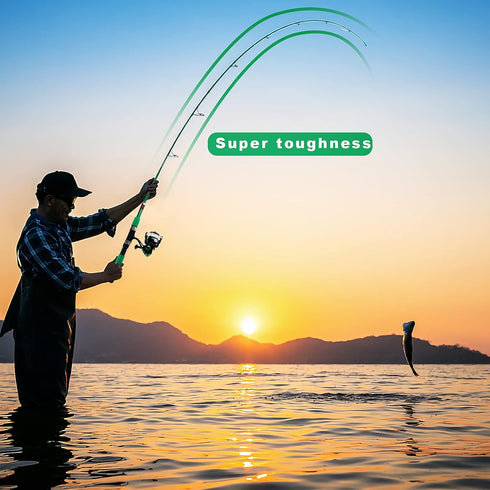 Telescopic Fishing Pole Reel Combo, Ultralight Fishing Rod Spinning Reel with Tackle Bag