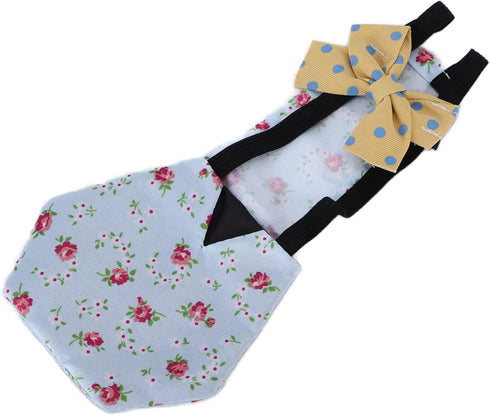 ZASCHMOY Chicken Diapers, Pet Diapers Duck Diapers for Pet Ducks Breathable Goose Clothes Diaper with Bow Reusable Pet